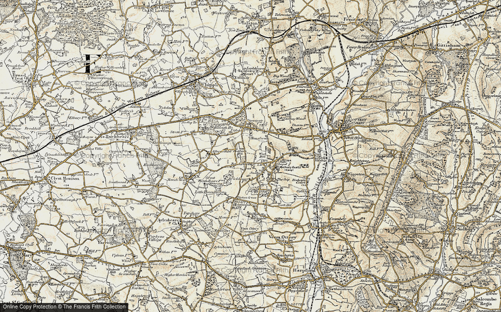 Old Map of West Hill, 1898-1900 in 1898-1900