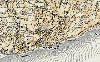 Old map of West Hill in 1898