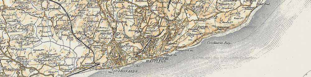 Old map of West Hill in 1898