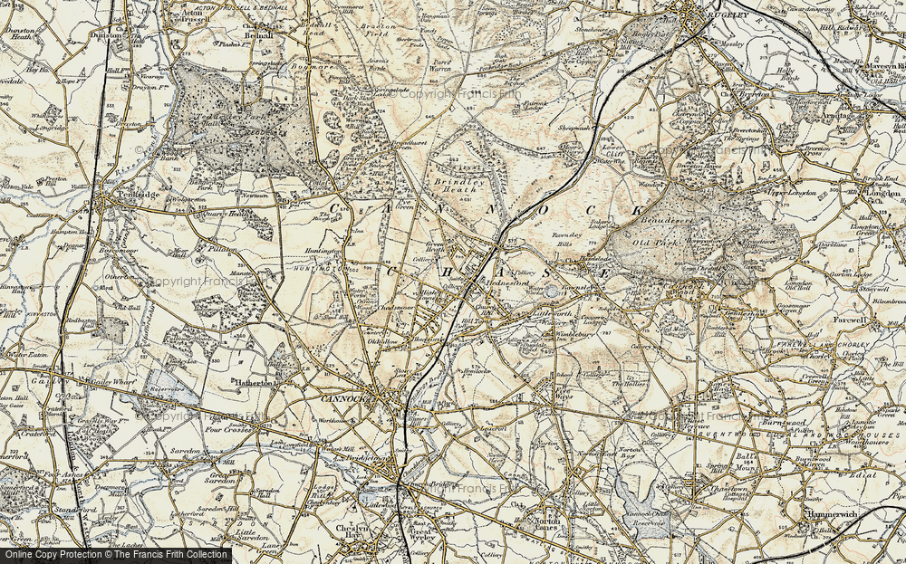 Old Map of West Hill, 1902 in 1902