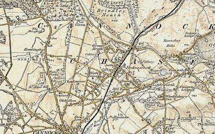 Old map of West Hill in 1902