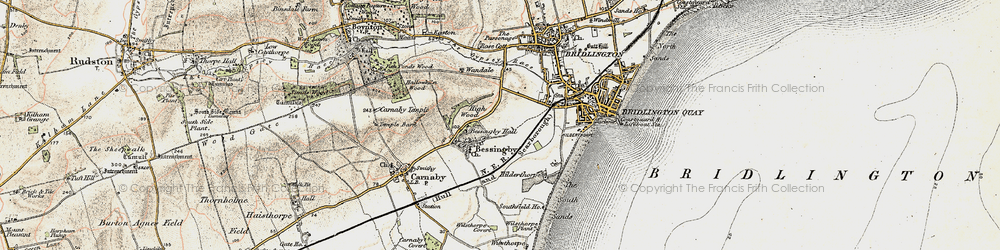Old map of West Hill in 1903-1904