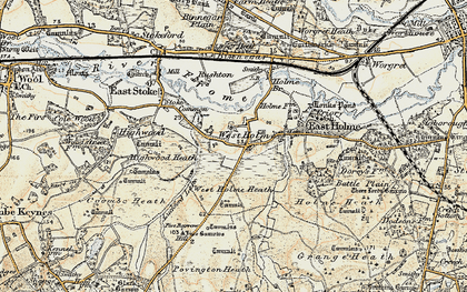 Old map of West Holme in 1899-1909