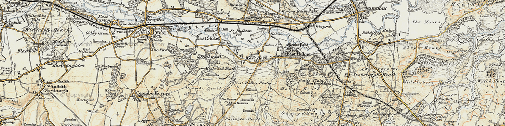Old map of West Holme in 1899-1909