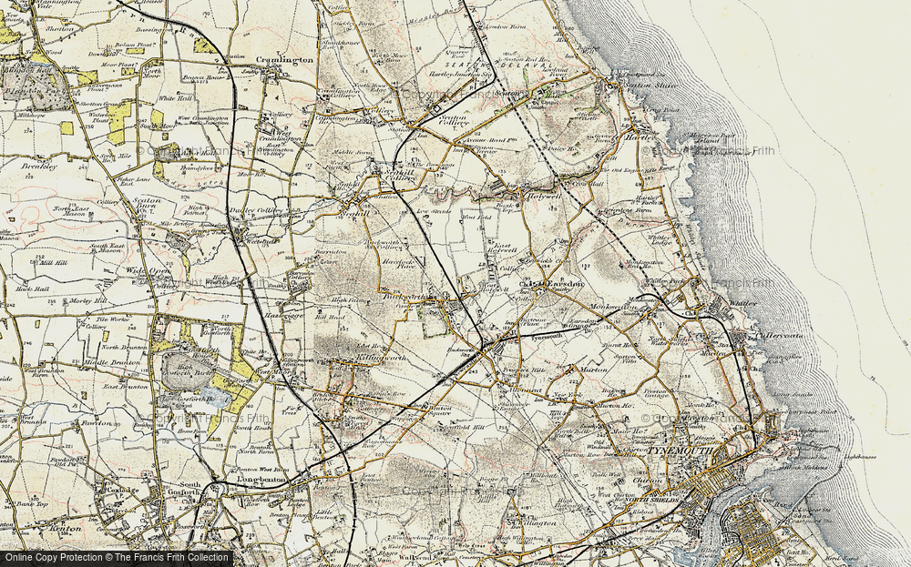 Old Map of West Holywell, 1901-1903 in 1901-1903