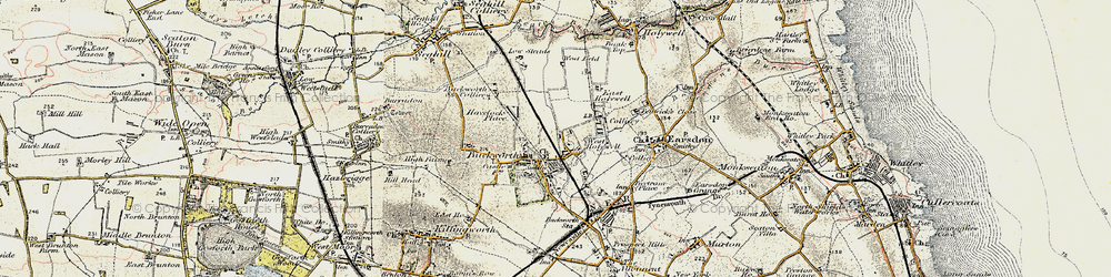 Old map of West Holywell in 1901-1903