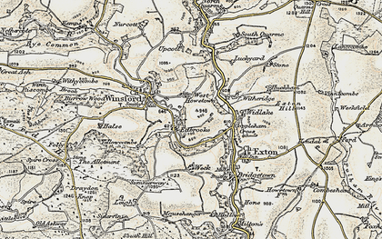 Old map of West Howetown in 1898-1900