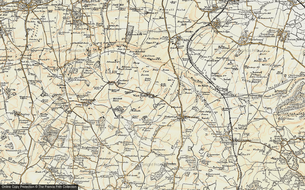 Old Map of West Ilsley, 1897-1900 in 1897-1900