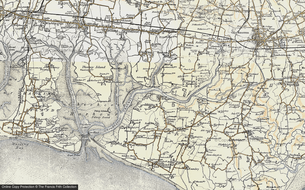 Old Map of West Itchenor, 1897-1899 in 1897-1899
