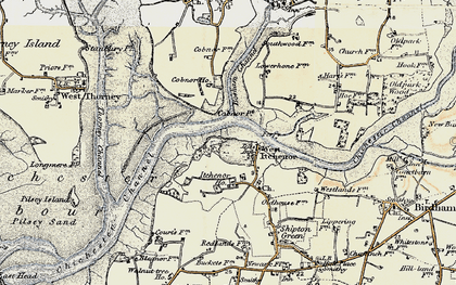 Old map of West Itchenor in 1897-1899