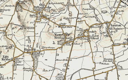 Old map of West Keal in 1901-1903
