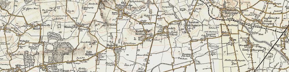 Old map of West Keal in 1901-1903