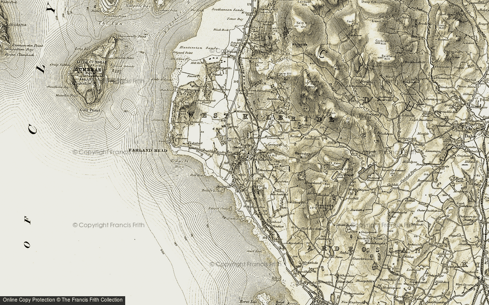 Old Map of Historic Map covering Bushglen in 1905-1906