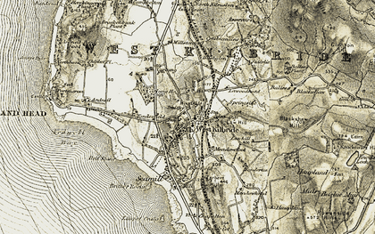 Old map of Lawoodhead in 1905-1906