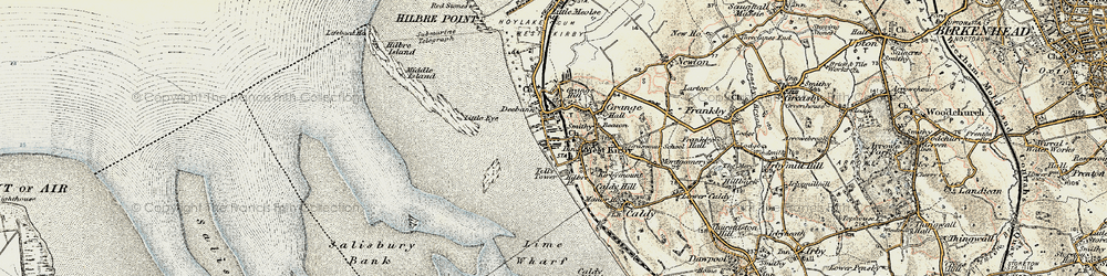 Old map of West Kirby in 1902-1903