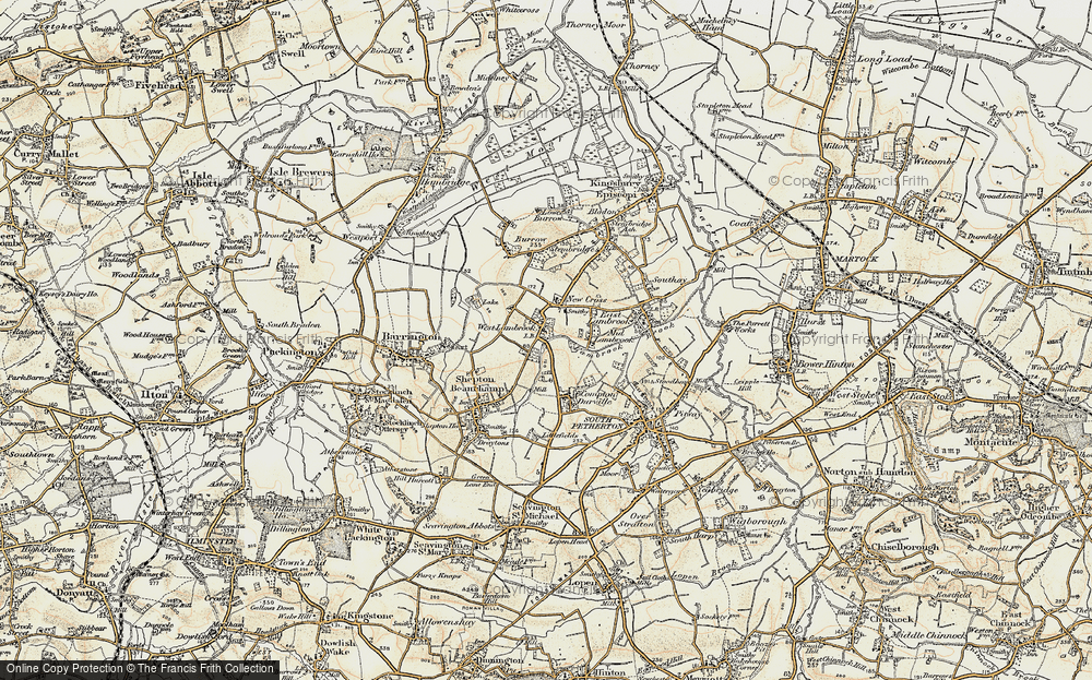 Old Map of West Lambrook, 1898-1900 in 1898-1900