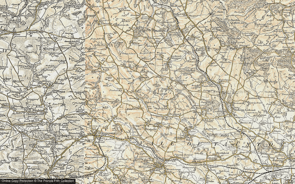 Old Map of West Leigh, 1898-1900 in 1898-1900