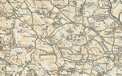 Old map of West Leigh in 1898-1900