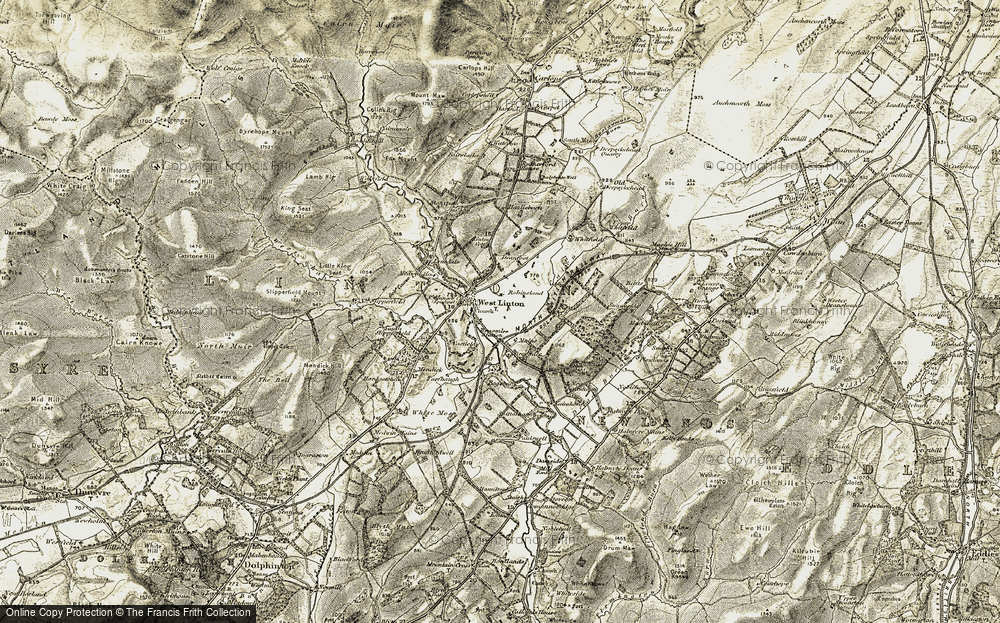 Old Map of West Linton, 1903-1904 in 1903-1904