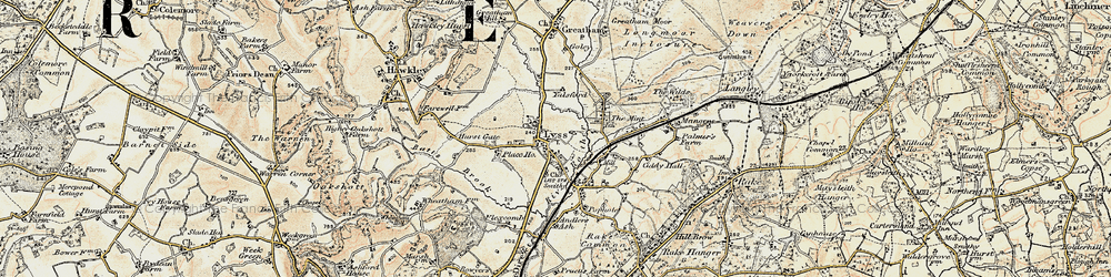 Old map of West Liss in 1897-1900