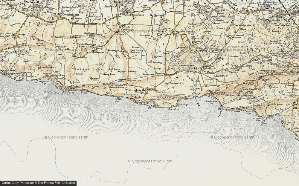 Old Map of West Lulworth, 1899-1909 in 1899-1909