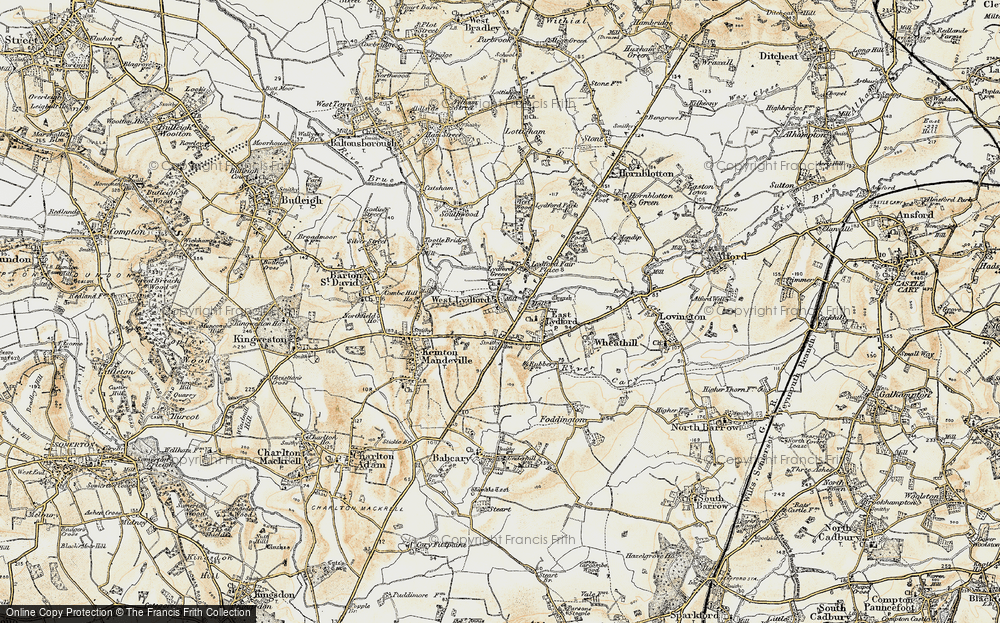 Old Map of West Lydford, 1899 in 1899