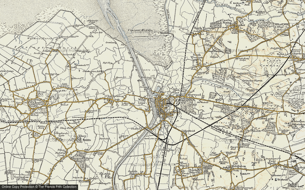 Old Map of West Lynn, 1901-1902 in 1901-1902
