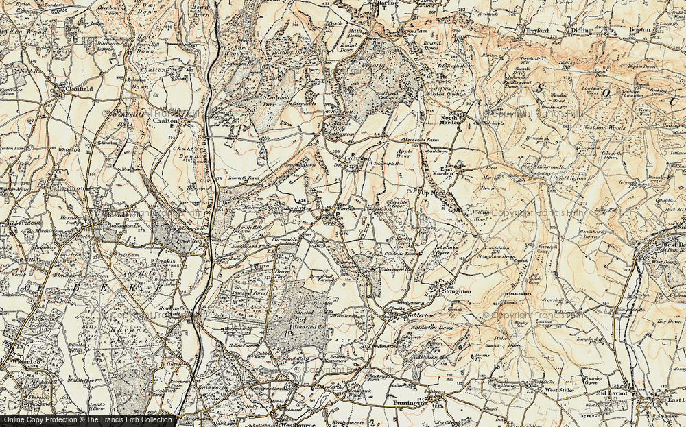 Old Map of West Marden, 1897-1899 in 1897-1899