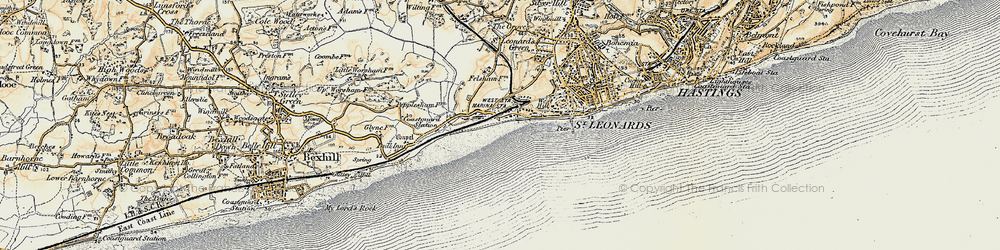 Old map of West Marina in 1898