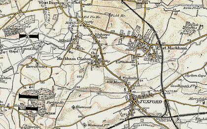 Old map of West Markham in 1902-1903