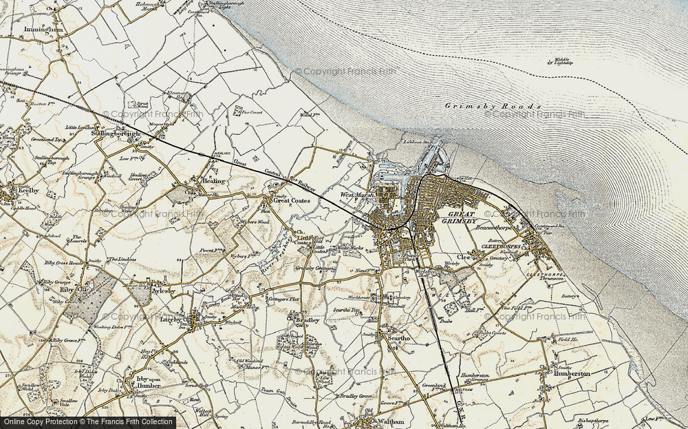 Old Map of West Marsh, 1903-1908 in 1903-1908