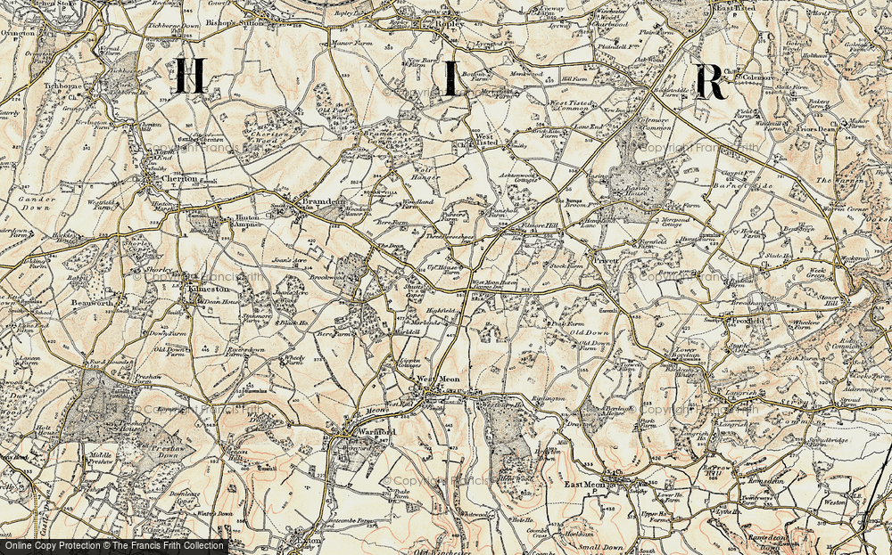 Old Map of West Meon Woodlands, 1897-1900 in 1897-1900