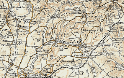 Old map of West Milton in 1899