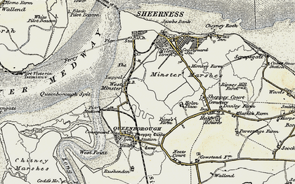 Old map of Lappel, The in 1897-1898