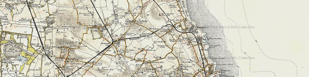 Old map of West Monkseaton in 1901-1903