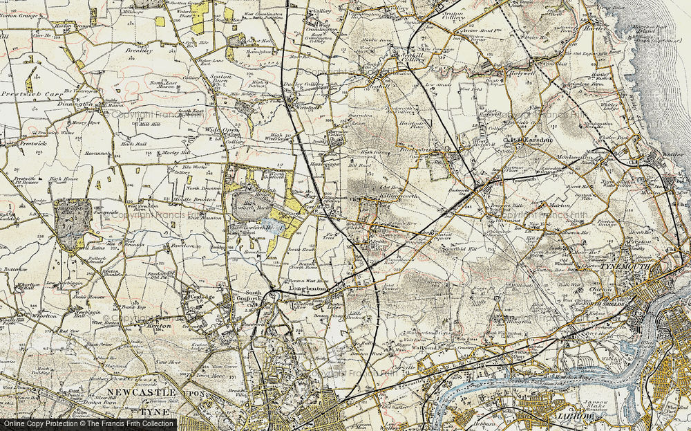 Old Map of West Moor, 1901-1903 in 1901-1903