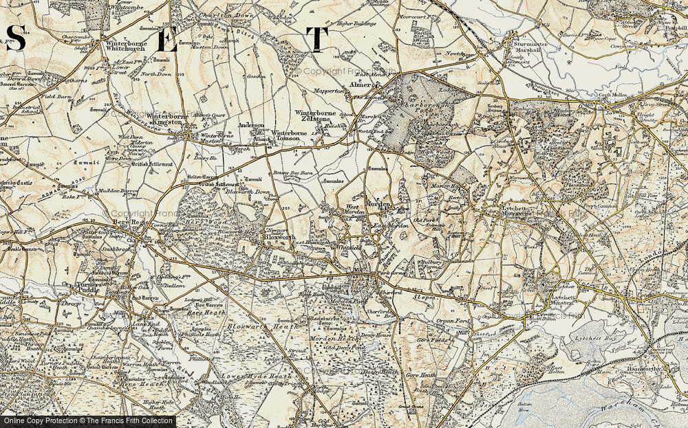 Old Map of West Morden, 1897-1909 in 1897-1909
