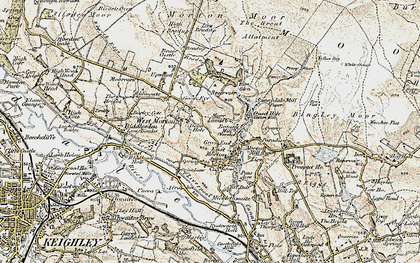 Old map of Bradup Beck in 1903-1904