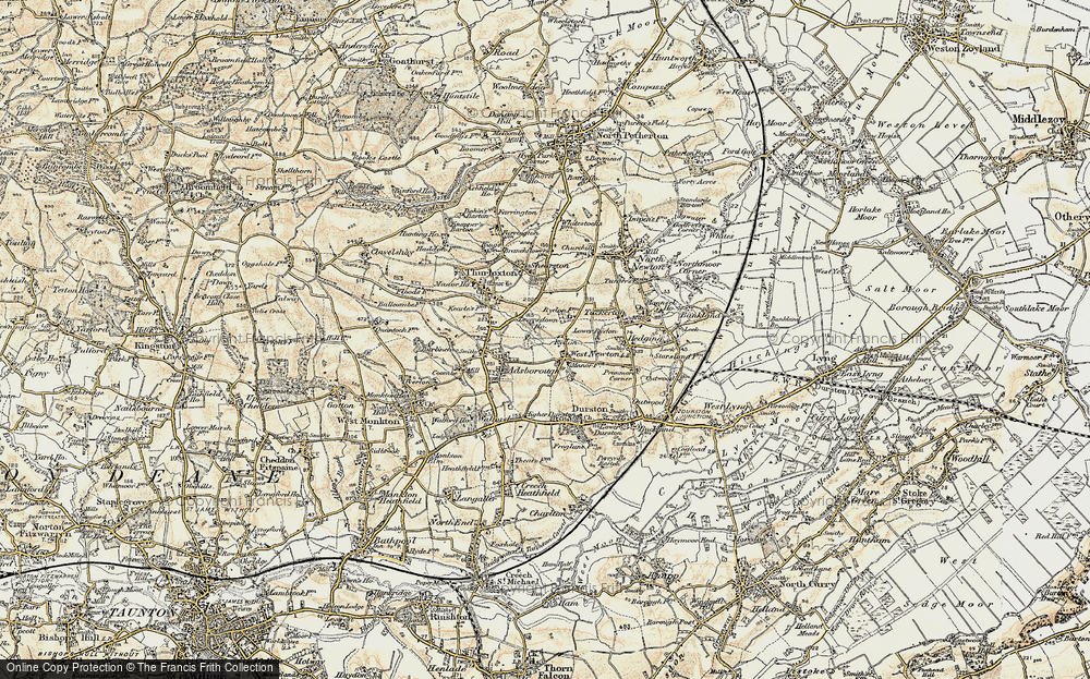 Old Map of West Newton, 1898-1900 in 1898-1900