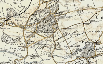 Old map of West Newton in 1901