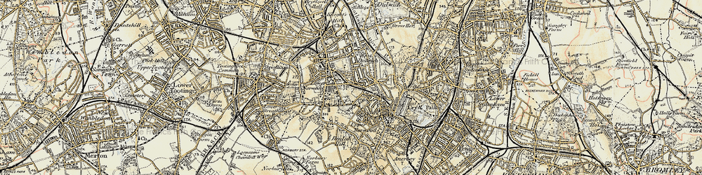 Old map of West Norwood in 1897-1902