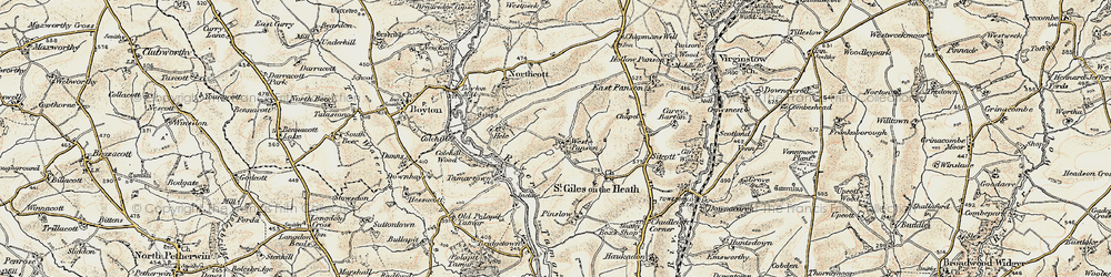 Old map of West Panson in 1900