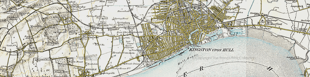 Old map of West Park in 1903-1908