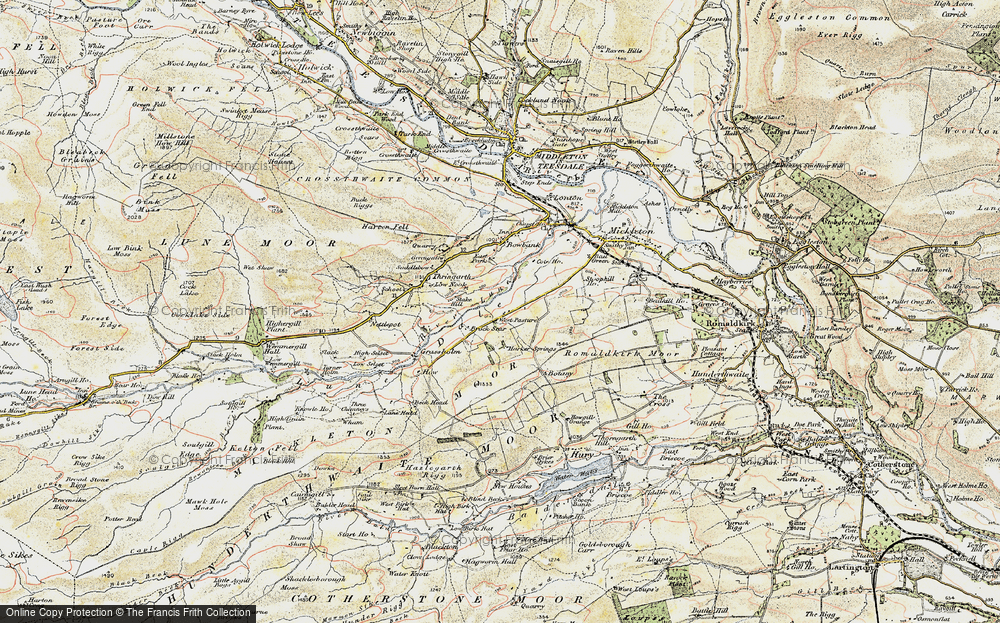 Old Map of West Pasture, 1903-1904 in 1903-1904