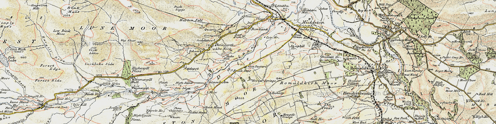 Old map of Brock Scar in 1903-1904