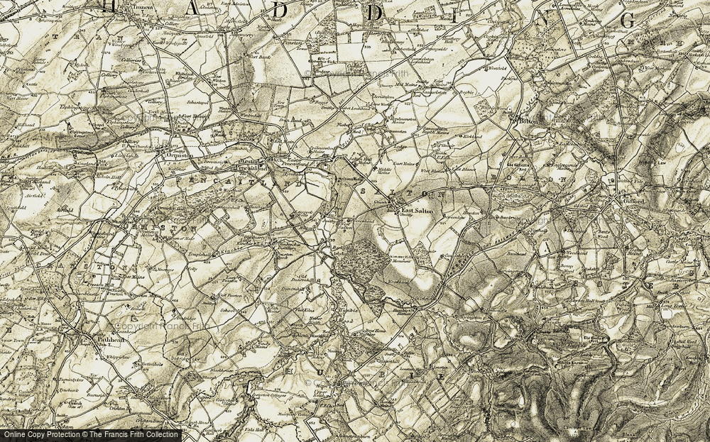 Old Map of West Saltoun, 1903-1904 in 1903-1904