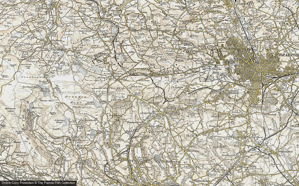 Old Map of West Scholes, 1903 in 1903