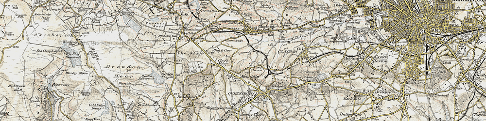 Old map of West Scholes in 1903