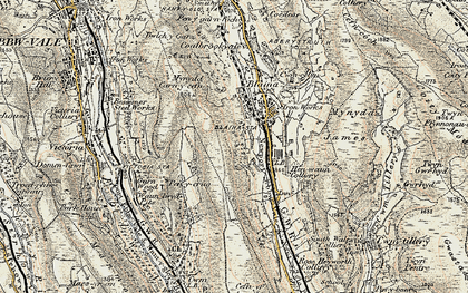 Old map of West Side in 1899-1900