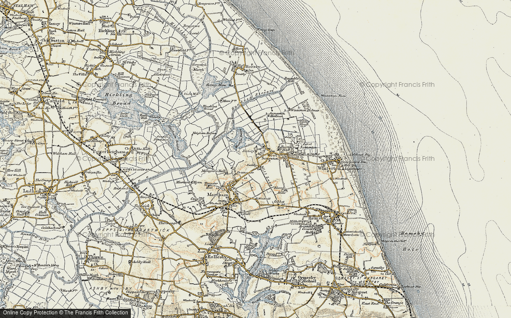 Old Map of West Somerton, 1901-1902 in 1901-1902